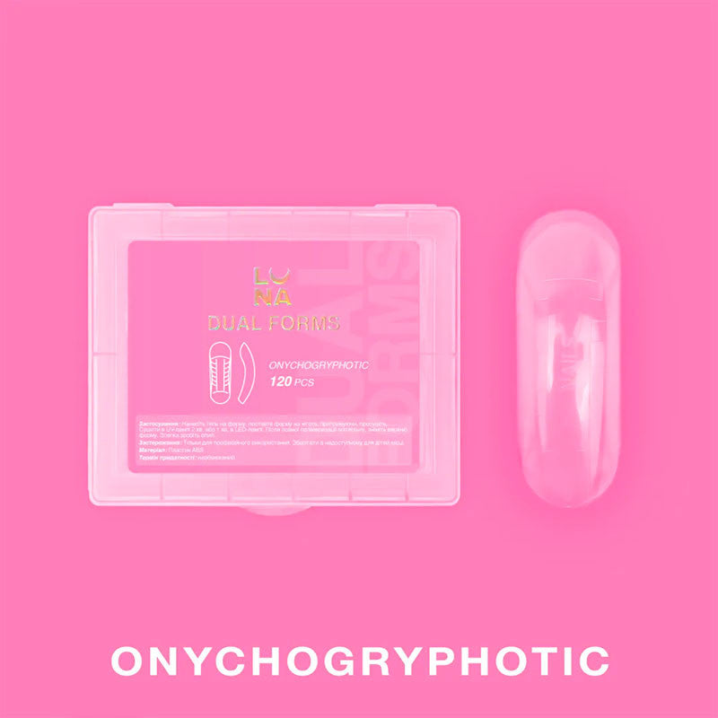 Nail extension forms Lunamoon DUAL FORMS Onychogryphotic, 120 pcs — image 2