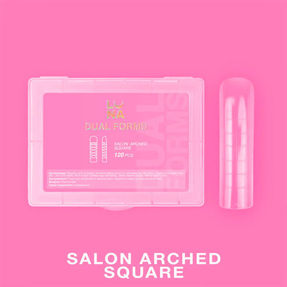 Nail extension forms Lunamoon DUAL FORMS Salon Arched Square, 120 pcs — image 2