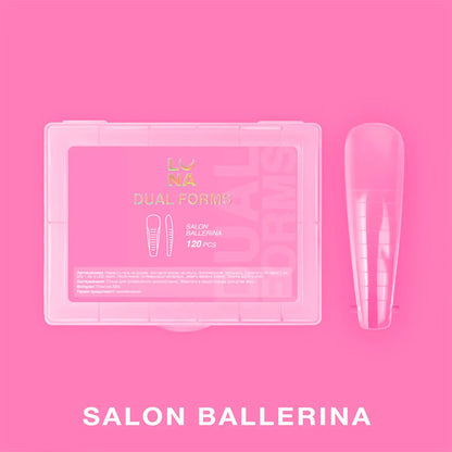 Nail extension forms Lunamoon Ülemised küünevormid Salon Ballerina, 120 tk