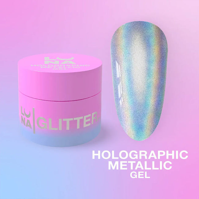Nail Gel Paint Lunamoon Holographic Metallic Gel - 5 ml