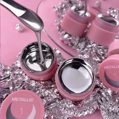 Nail Gel Paint Lunamoon Metallic Gel №1 - 5 ml — image 2