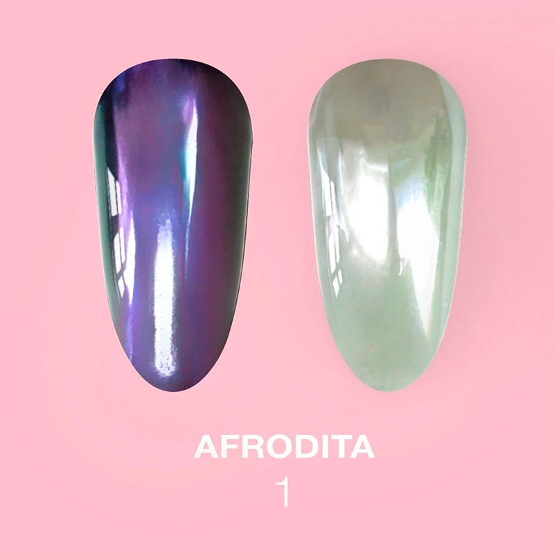 Set of Nail Rubbing Powders Lunamoon Afrodita - 6 pcs — image 4