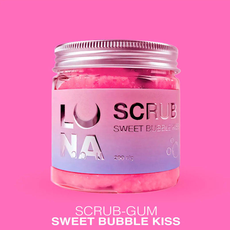 Sweet Bubble Kiss hand & foot scrub with bubble gum scent – Lunamoon – 200 ml