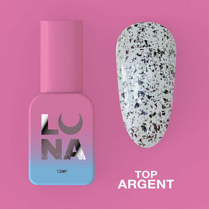 Top coat (no wipe) – Lunamoon Argent – 13 ml