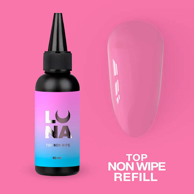 Top without a sticky layer - Lunamoon Top Non Wipe Refill - 60 ml