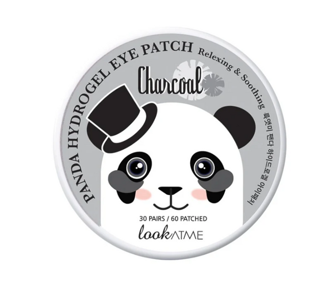 lookATME Panda Hydro Gel Augenklappe Anthrazit 60ea — Produktbild 1