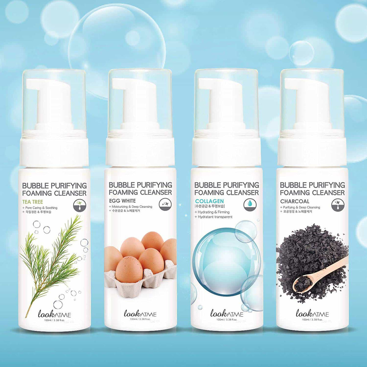 lookATME Bubble Purifying Foaming Cleanser 150ml — Charcoal