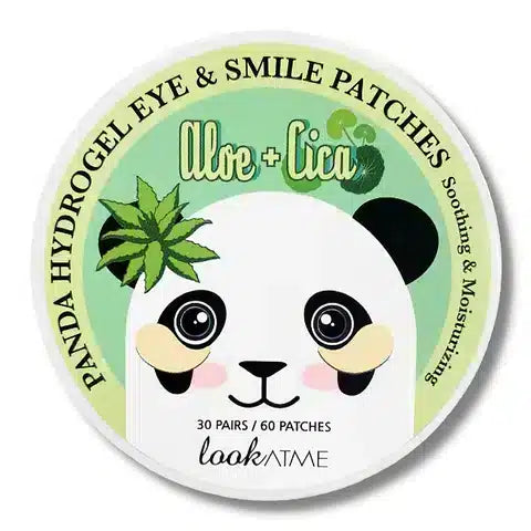 LookAtMe Panda Hydrogel Eye Patch Aloe&Cica 60pcs — 60pcs