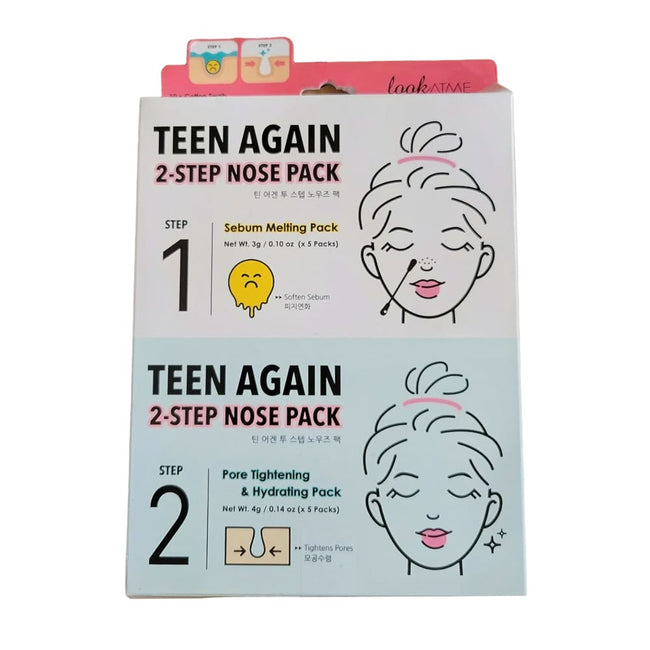 LookATMe Teen Again 2 Step Nose Pack 7g 5pcs — 7g / 5pcs