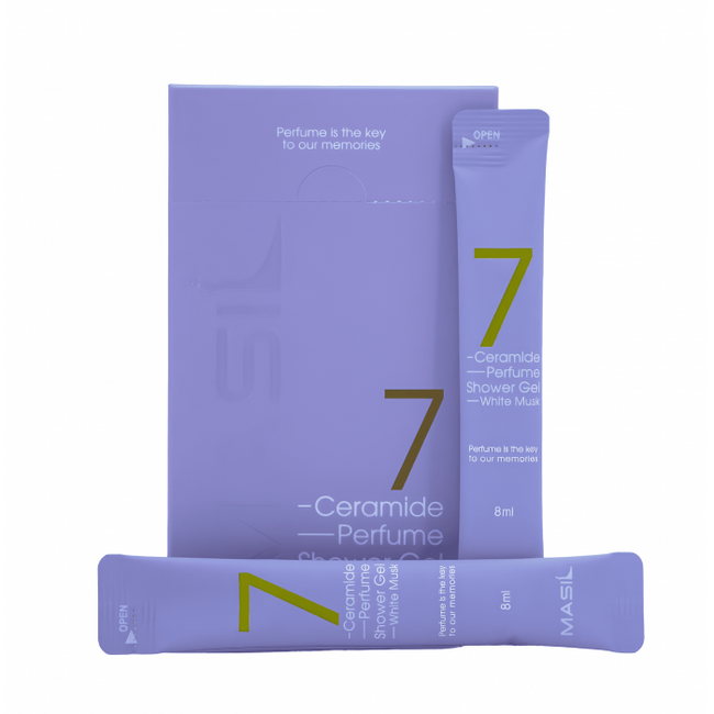 Masil 7 Gel de douche de parfum de céramide Musque blanc — Photo du produit 1