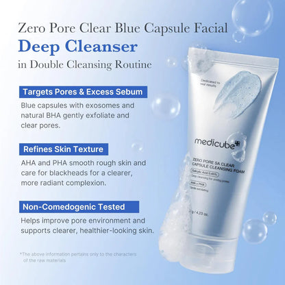 Medicube Zero Pore Clearing Capsule Cleansing Foam 120ml — product image 3