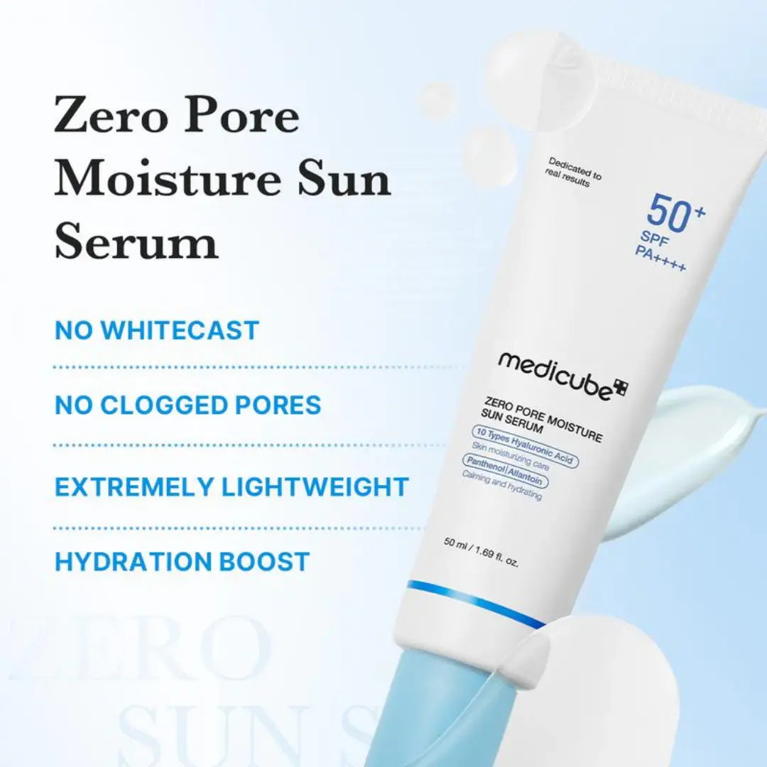 Medicube Zero Pore Moisture Sun Serum SPF50+ PA++++ 50ml — product image 4