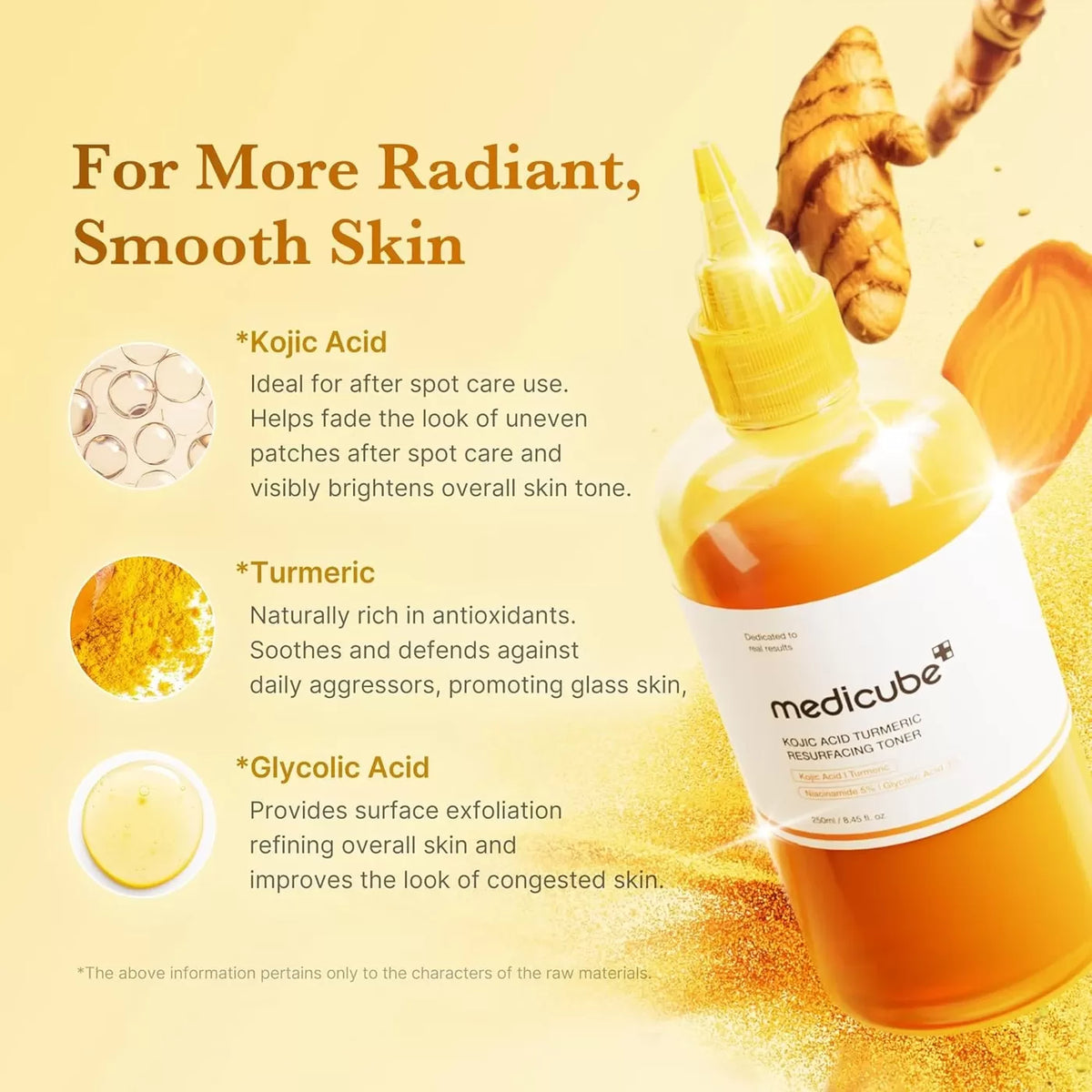 Medicube Kojic Acid Turmeric Resurfacing Toner 250ml — product image 4