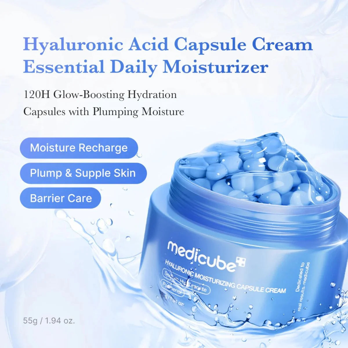 Medicube Hyaluronic Moisturizing Capsule Cream 55g — product image 4