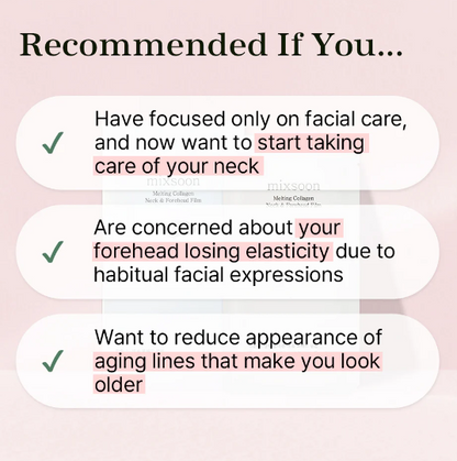 Mixsoon Melting Collagen Neck & Forehead Film 5pcs — Фото товара 3