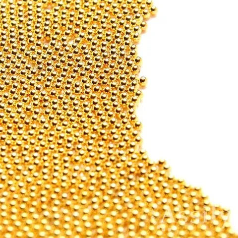 MOLOKOM Nail Art Beads Gold (metal)