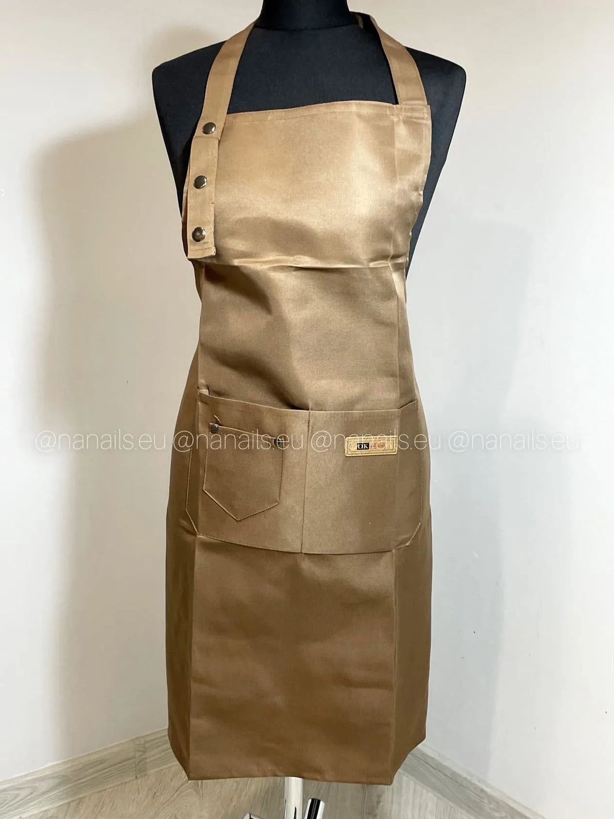 MOLOKOM Apron, Brown, One size