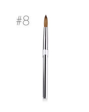 MOLOKOM Polygel brush, Kolinsky Hair №8 Silver