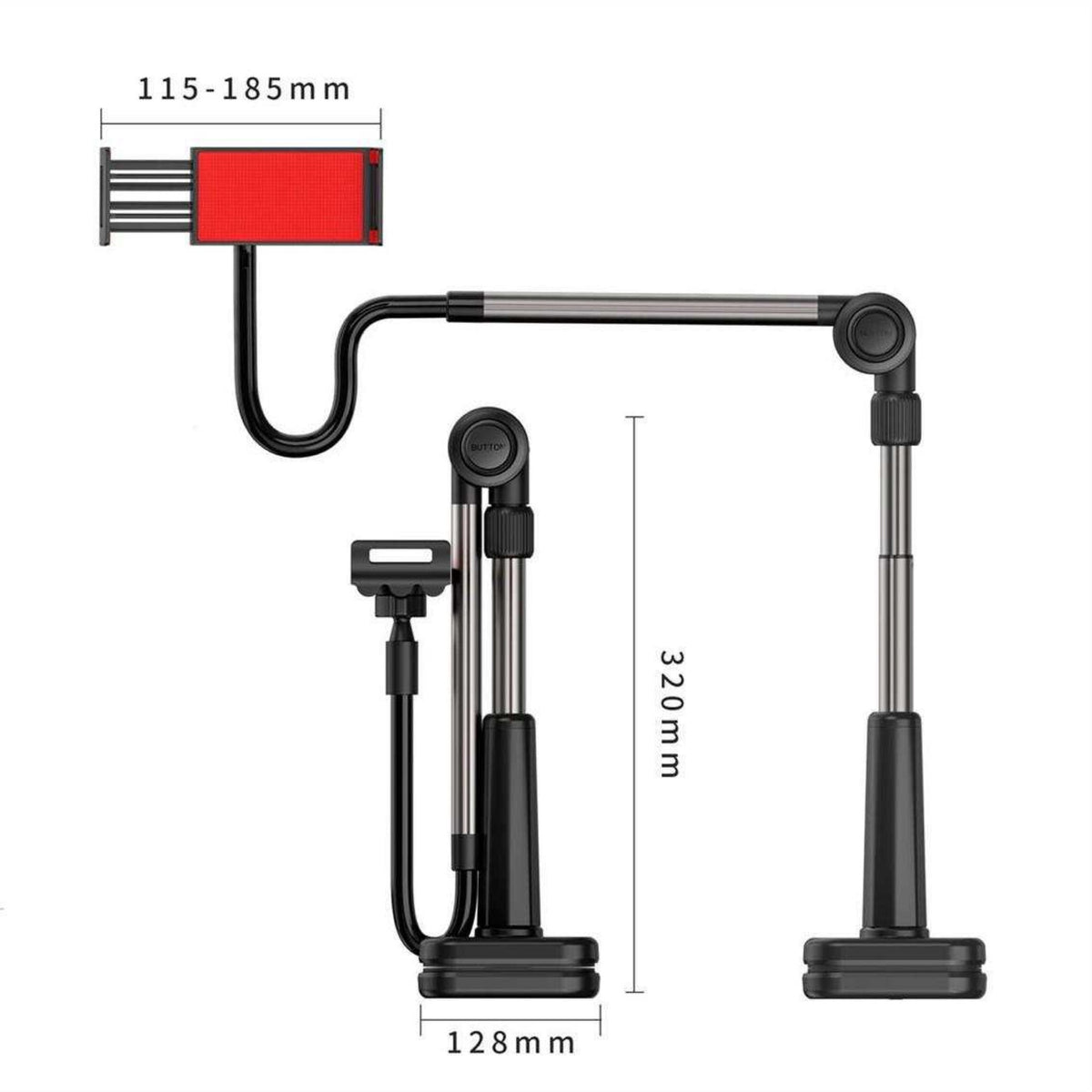 Tripod for tablet and phone with mount — view 3