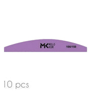 MOLOKOM Nail File 100/150 grit, Crescent (10 pcs)