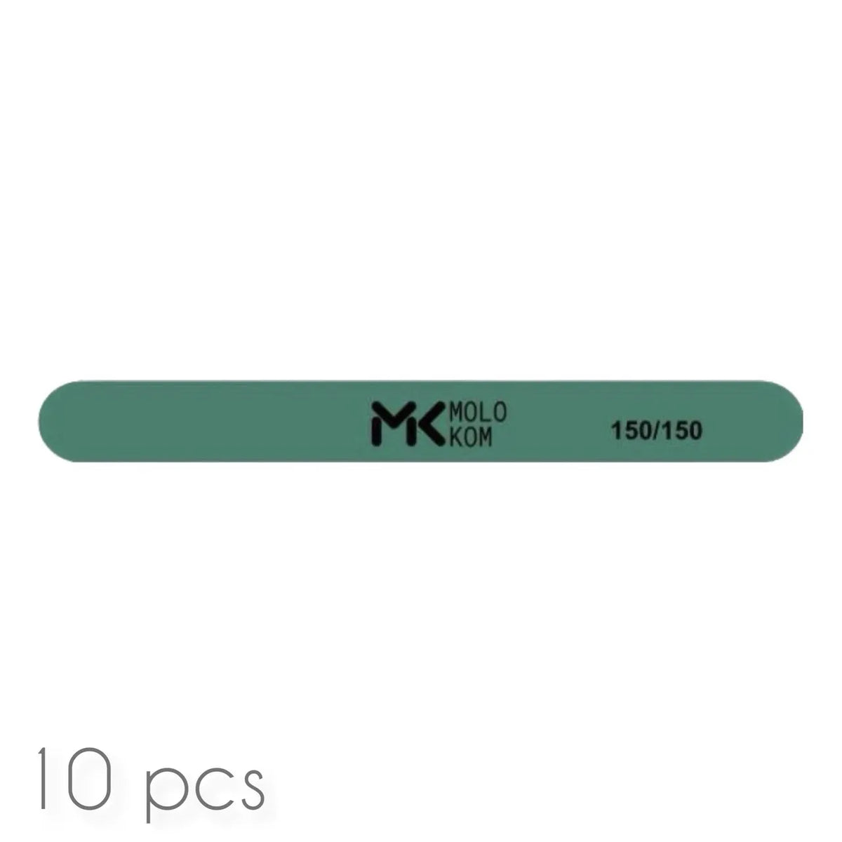 MOLOKOM Nail File 150/150 grit, Straight (10 pcs)