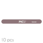 MOLOKOM Nail File 180/240 grit, Straight (10 pcs)