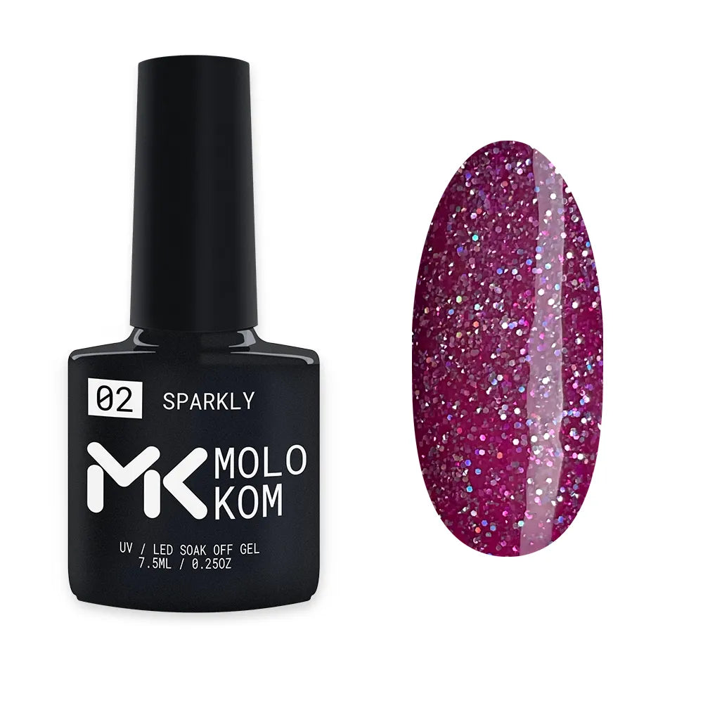 MOLOKOM Gel Polish Sparkly 2 7.5 ml