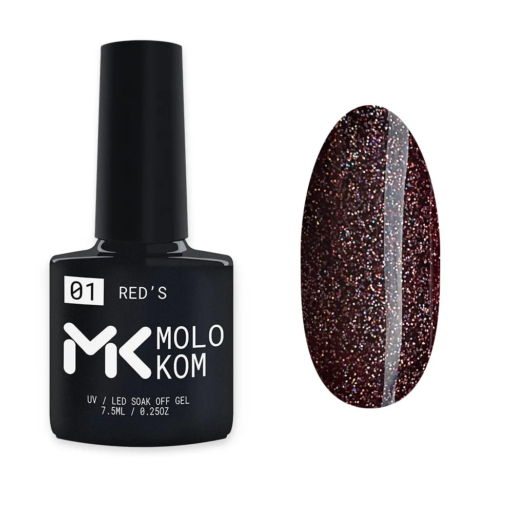MOLOKOM Gel Polish Red's 1 7.5 ml