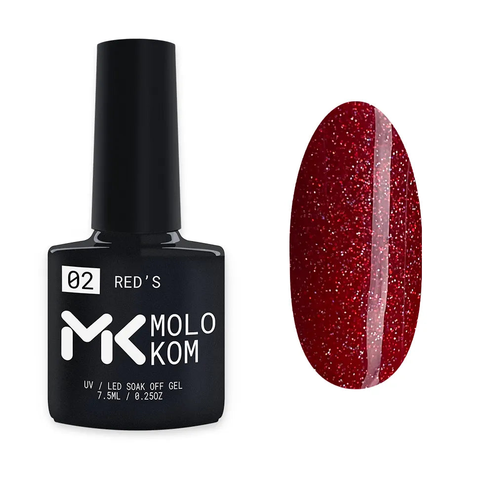 MOLOKOM Gel Polish Red's 2 7.5 ml