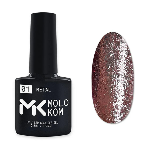 MOLOKOM Gel Polish Metal 1 7.5 ml