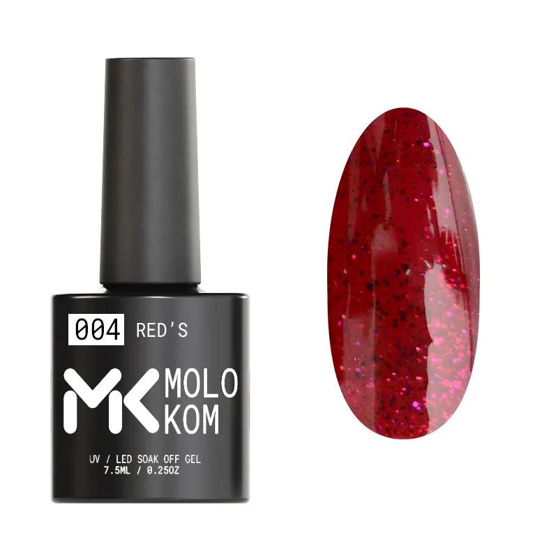 MOLOKOM Gel Polish Red's 4 7.5 ml