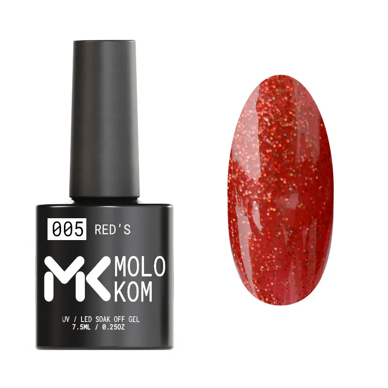 MOLOKOM Gel Polish Red's 5 7.5 ml