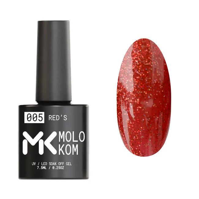 MOLOKOM Gel Polish Red's 5 7.5 ml