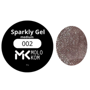 Builder Gel MOLOKOM Sparkly Medium 002 30 g