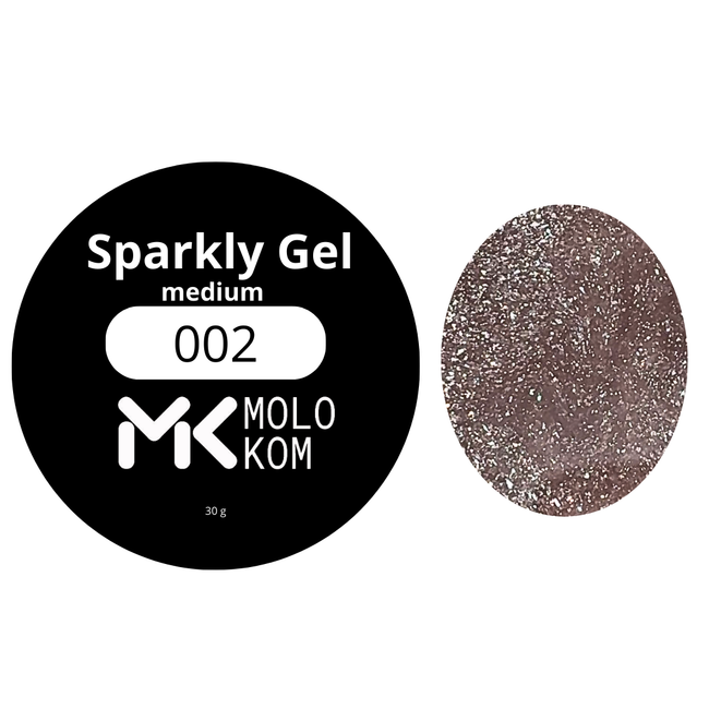Builder Gel MOLOKOM Sparkly Medium 002 30 g