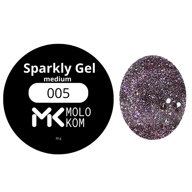 Builder Gel MOLOKOM Sparkly Medium 005 30 g