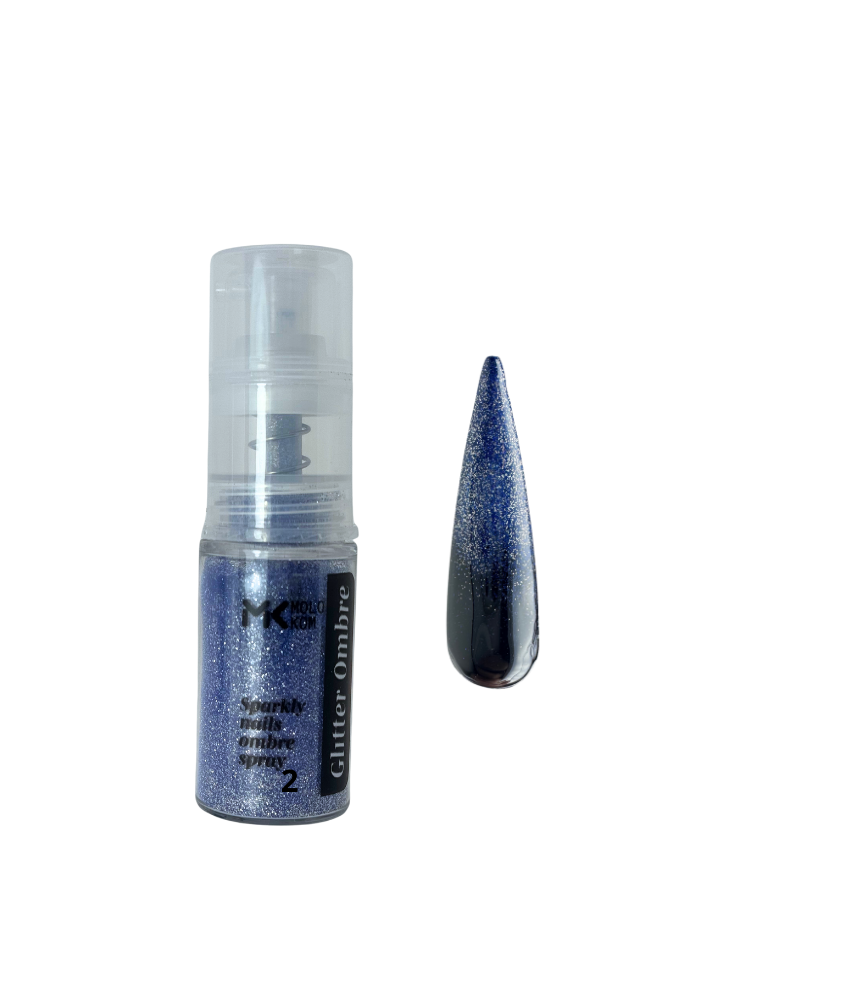 MOLOKOM Sparkly Nail Powder Spray 2 (For nail art) 7.5 g