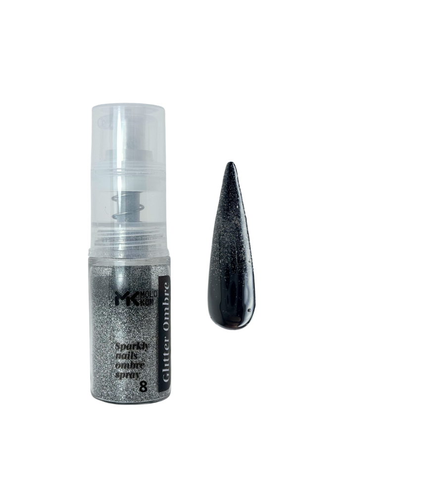 MOLOKOM Sparkly Nail Powder Spray 8 (For nail art) 7.5 g