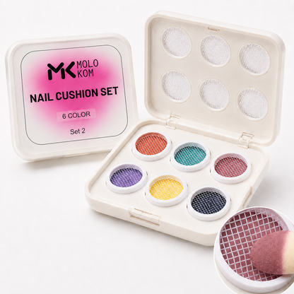 MOLOKOM Nail Cushion Set 2 - Gel Paint Set for Nail Art