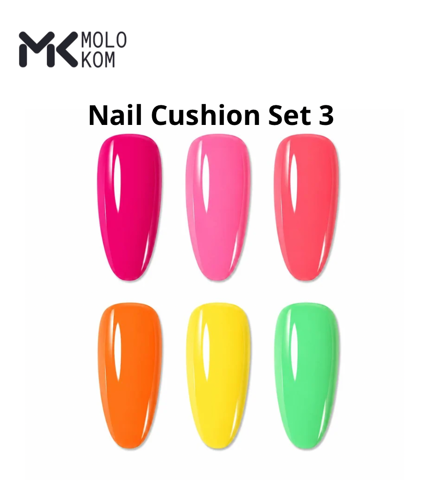 MOLOKOM Nail Cushion Set 3 - Gel Paint Set for Nail Art — view 2