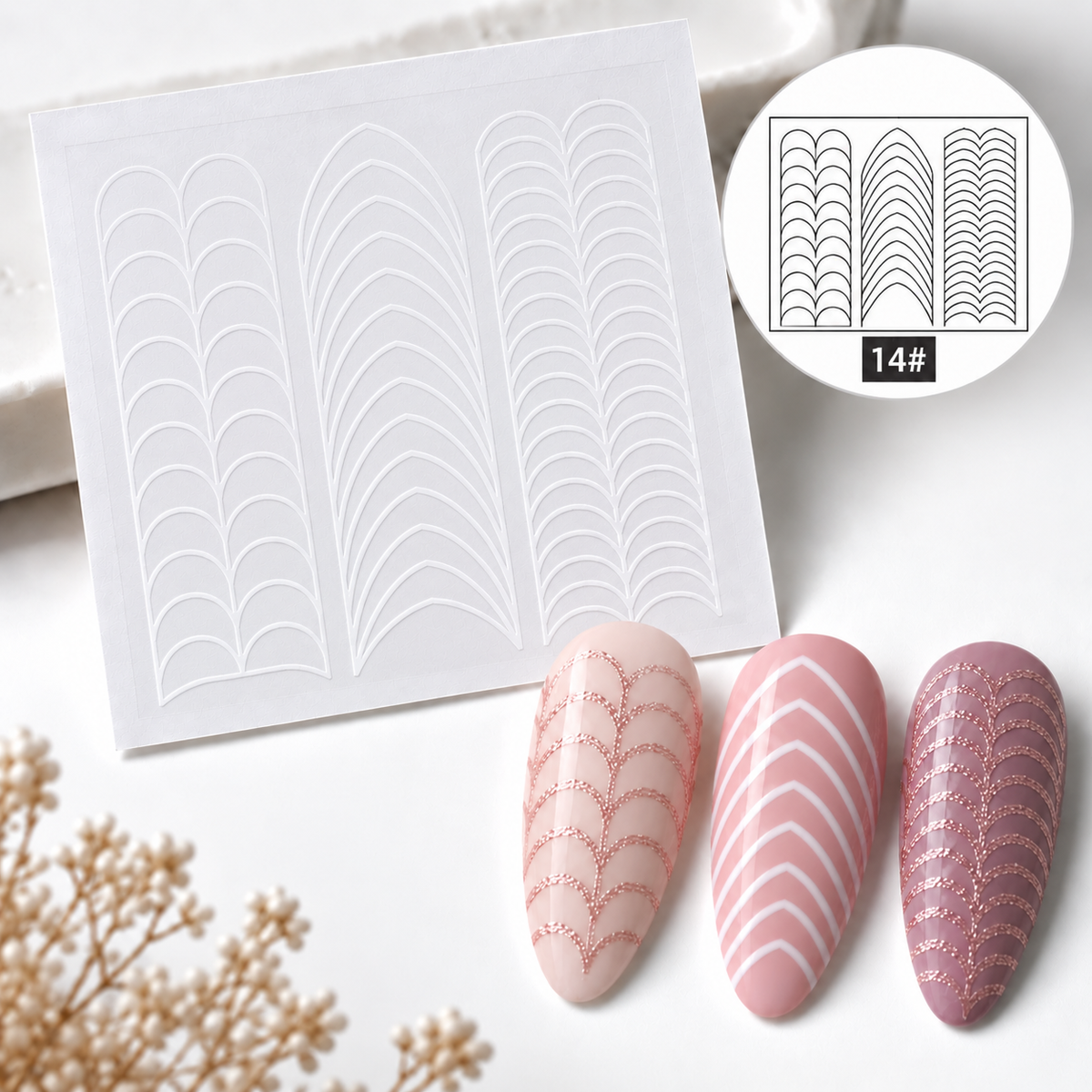 Nail Art Stencils #14