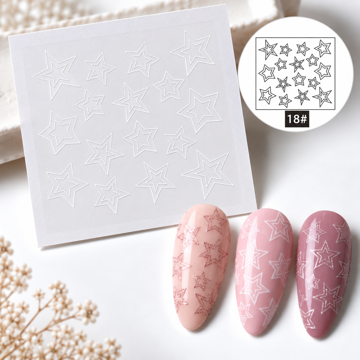 Nail Art Stencils #18