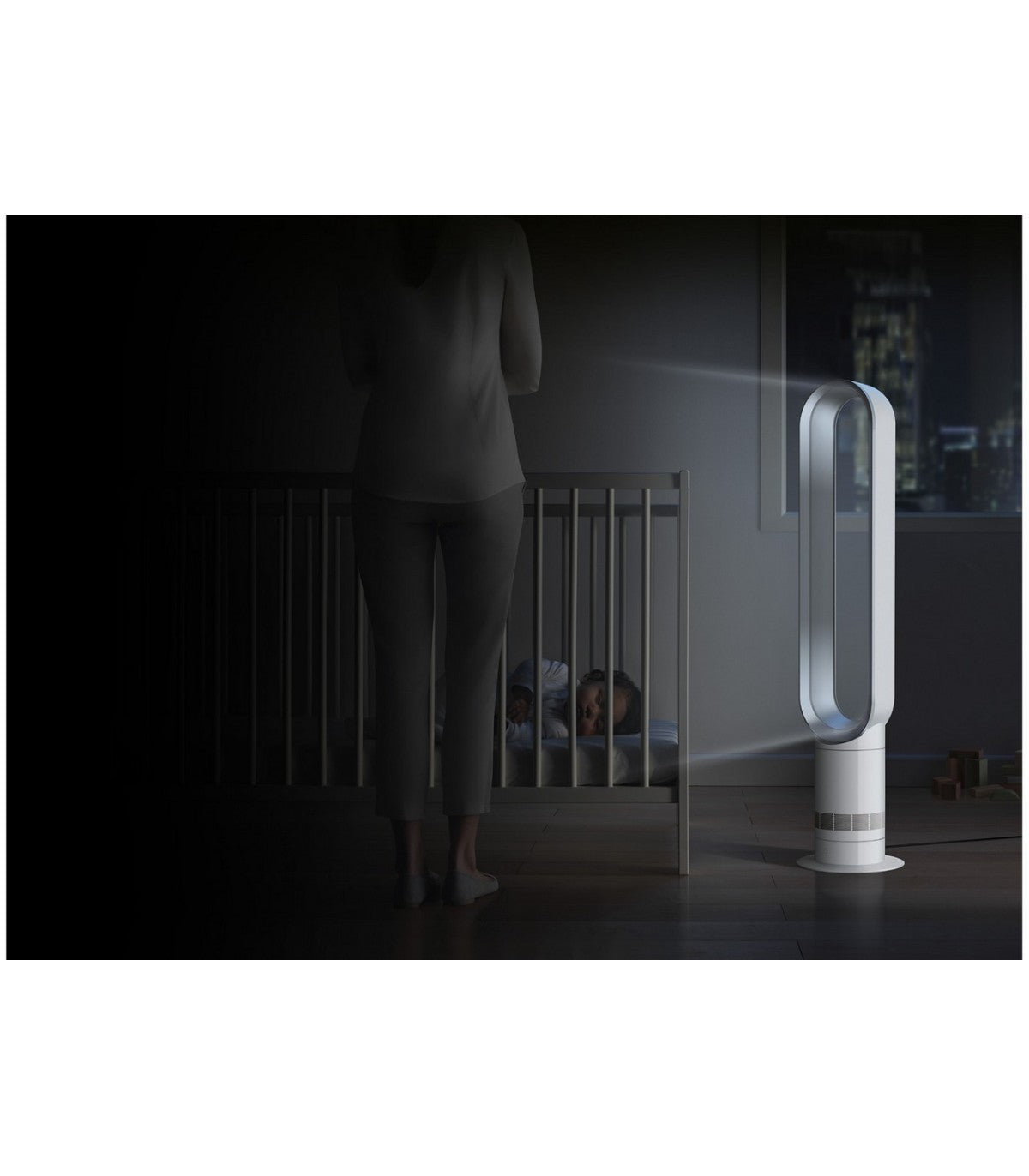 Dyson Cool AM07 Tower Fan — White — product and feature view 3