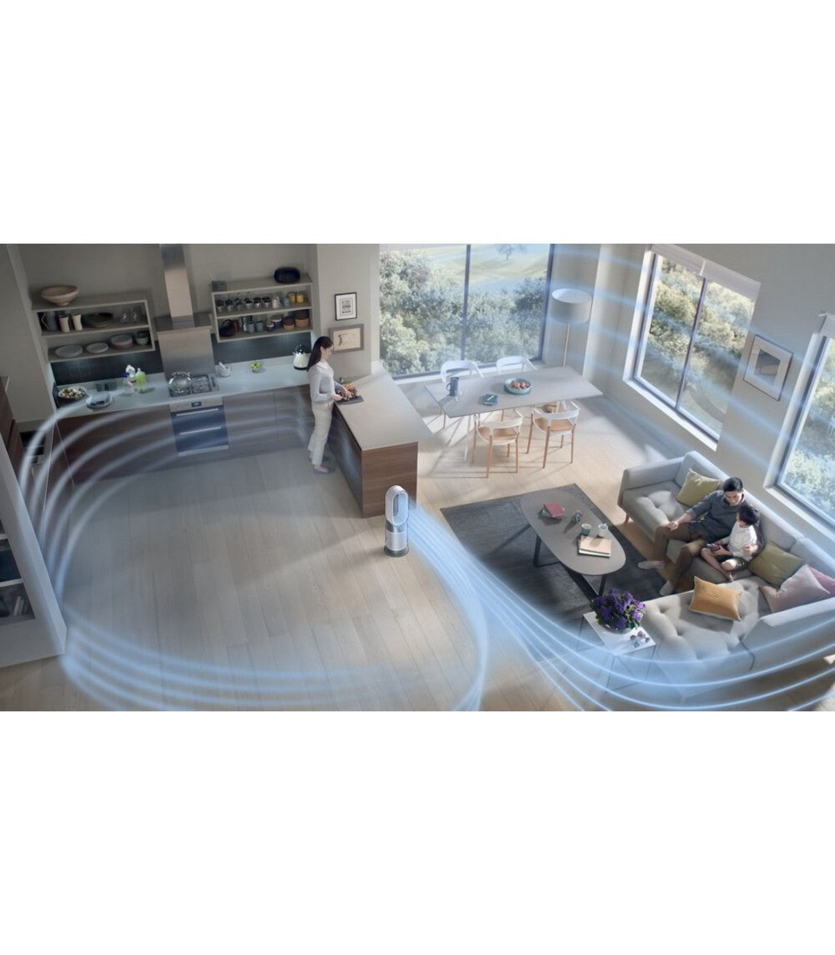 Dyson Purifier Hot+Cool Gen1 HP10 — White / Silver — product and feature view 4