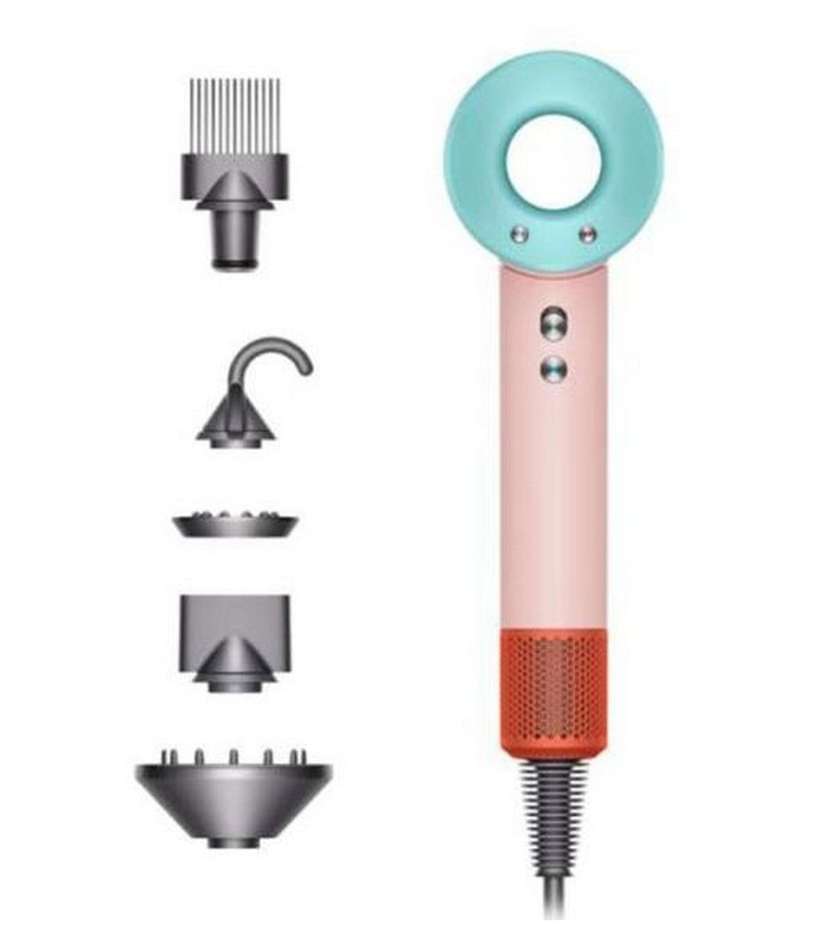 Dyson Supersonic HD07 Hair Dryer — Pop Pink — product and feature view 1