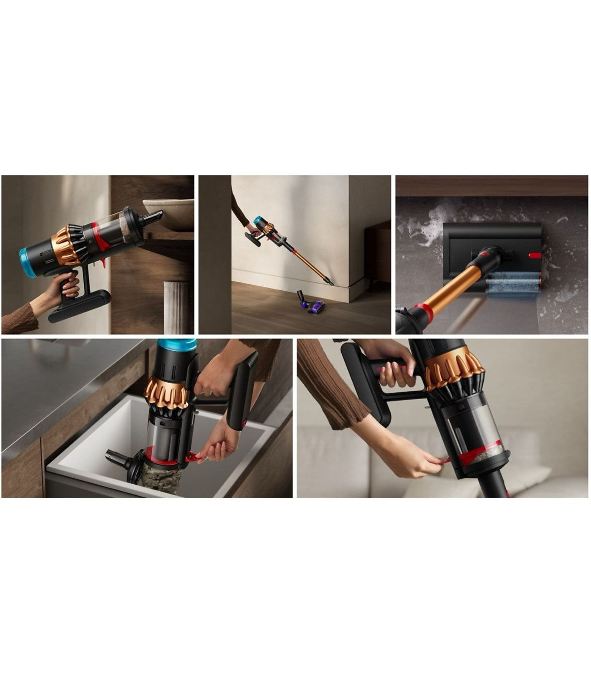 Dyson V16 Piston Animal Cordless Vacuum — Black / Copper — product and feature view 4