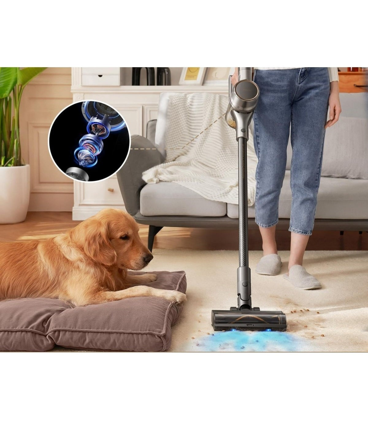 Dreame R20 Cordless Stick Vacuum — product and feature view 4