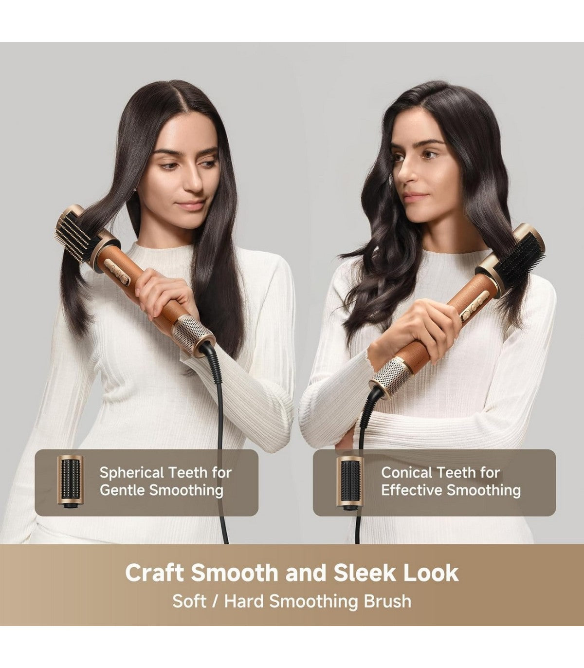 Dreame AirStyle Pro AMF18A 7-in-1 Multi-Styler — Brown — product and feature view 2