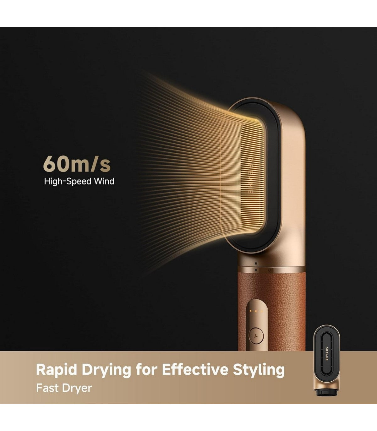 Dreame AirStyle Pro AMF18A 7-in-1 Multi-Styler — Brown — product and feature view 4