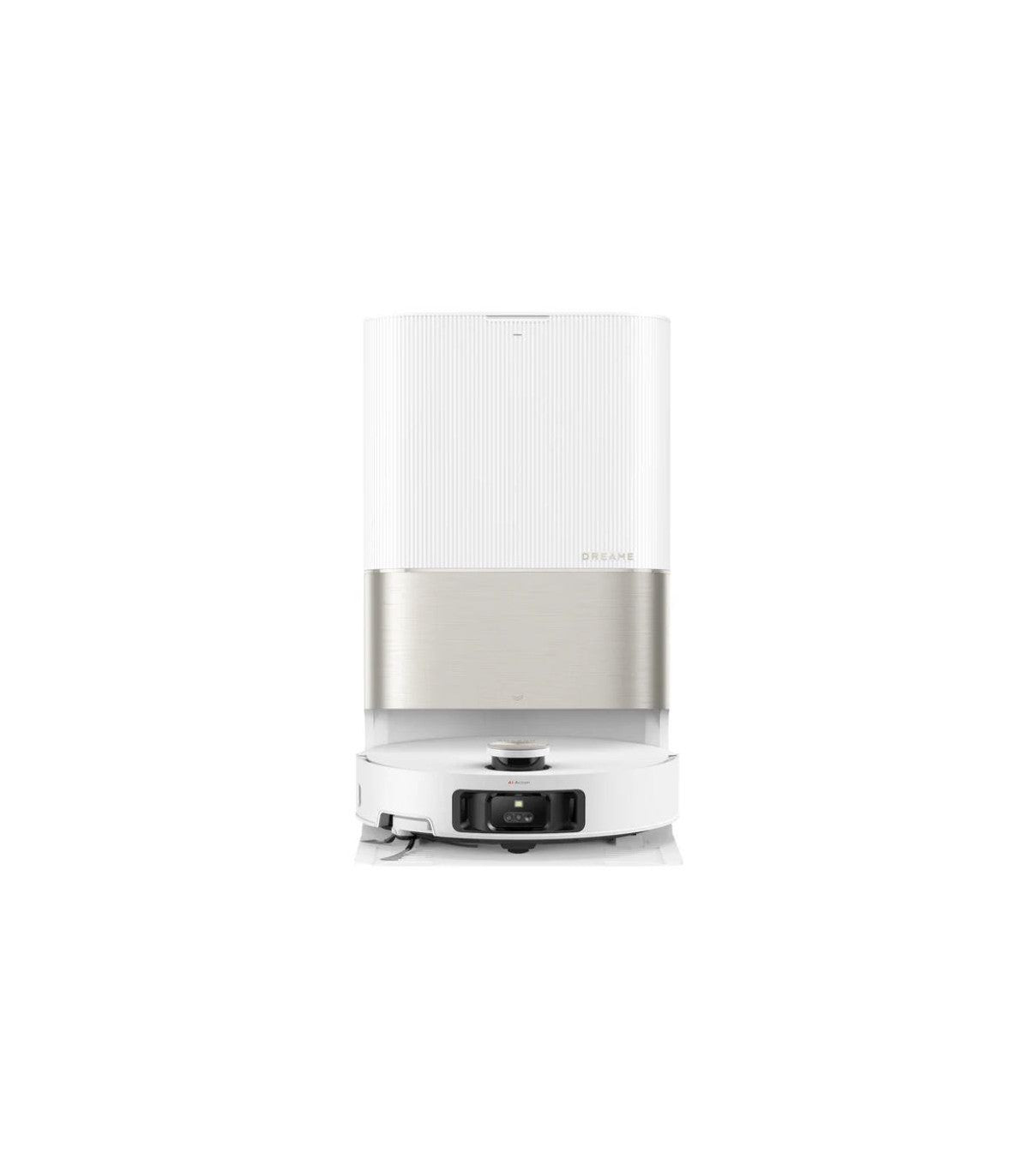 Dreame X50 Ultra Robot Vacuum & Mop — White — product and feature view 1